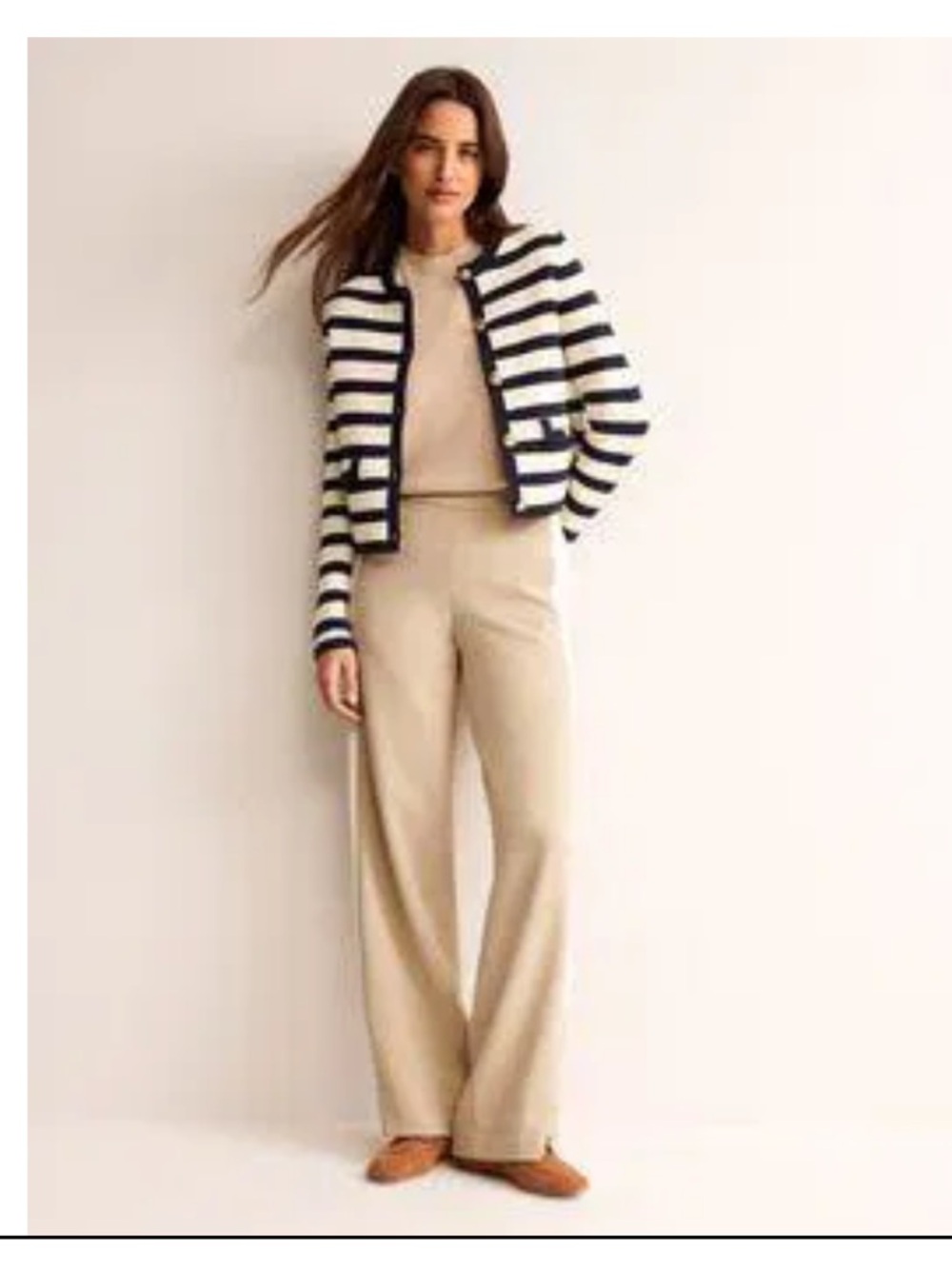 Boden Pull on Side Stripe Trousers Size 6R